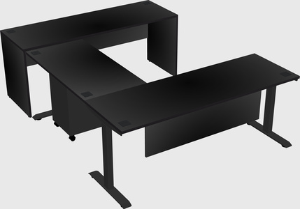Height-adjustable desk - commercial grade