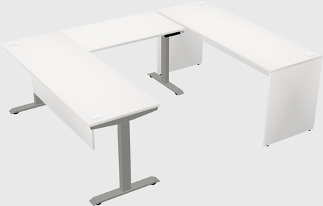 Height-adjustable desk - commercial grade