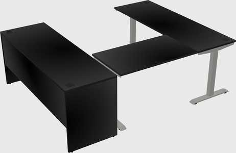 Height-adjustable desk - commercial grade