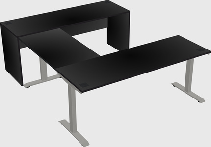 Height-adjustable desk - commercial grade