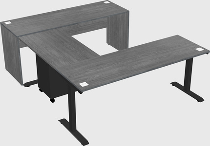 Height-adjustable desk - commercial grade