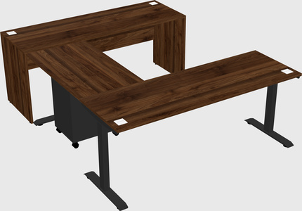 Height-adjustable desk - commercial grade