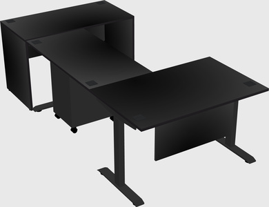 Height-adjustable desk - commercial grade