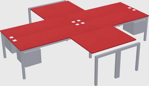 Quad desk