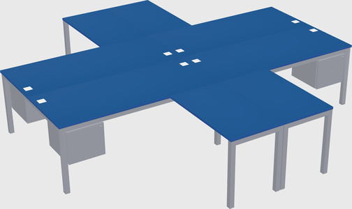 Bureau quadruple