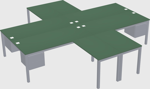 Bureau quadruple