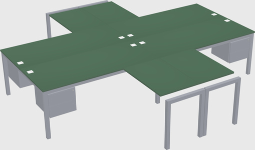 Quad desk
