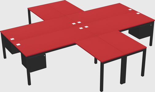 Quad desk