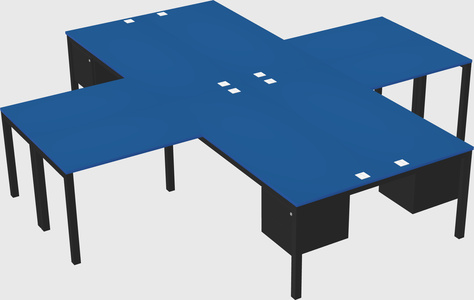 Bureau quadruple