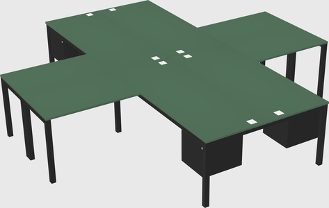 Bureau quadruple