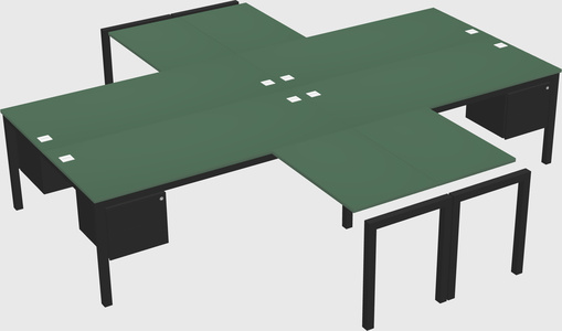 Quad desk