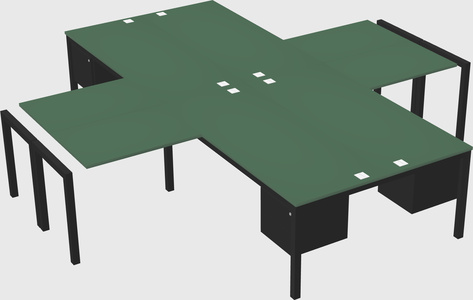 Quad desk