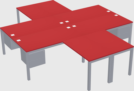 Bureau quadruple