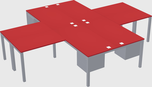 Bureau quadruple