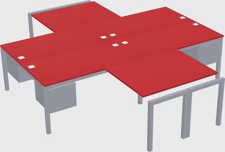 Quad desk