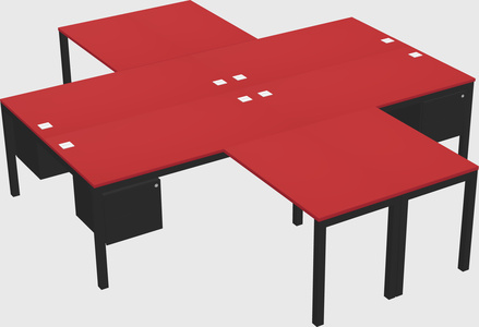 Bureau quadruple