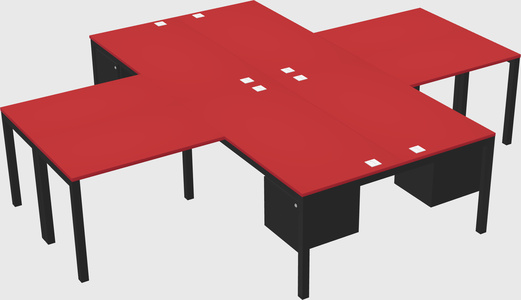 Bureau quadruple