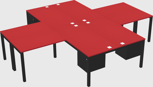 Bureau quadruple