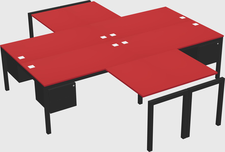 Quad desk