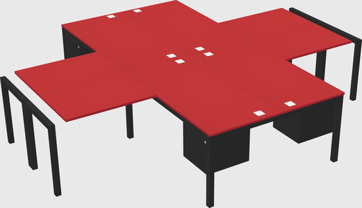 Quad desk