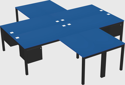 Quad desk
