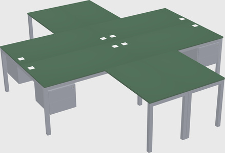Bureau quadruple