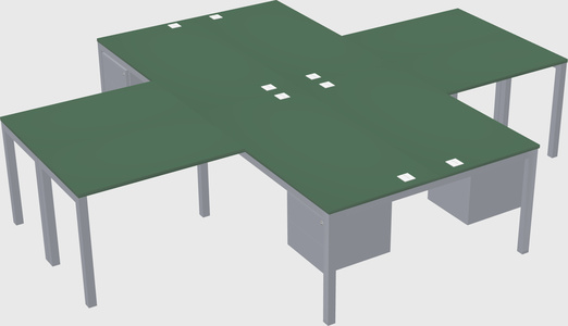 Bureau quadruple