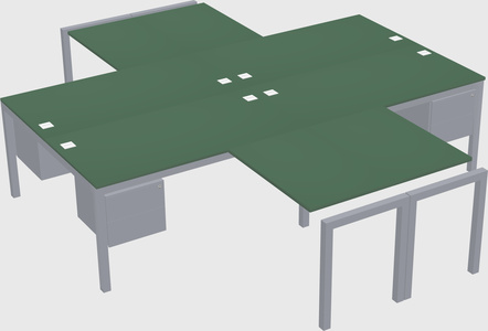 Quad desk