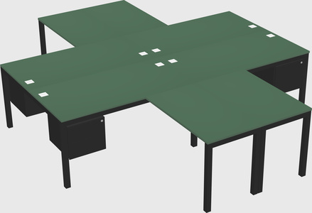 Quad desk