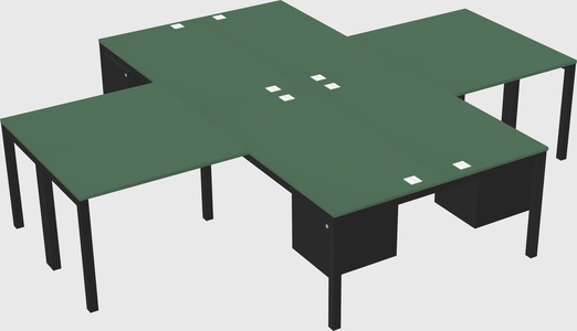 Quad desk