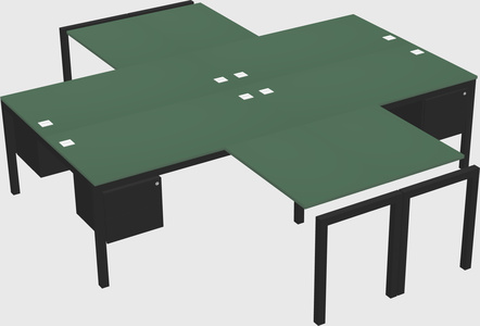 Quad desk