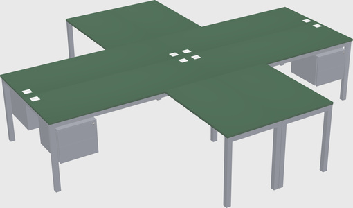 Bureau quadruple