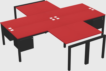 Quad desk