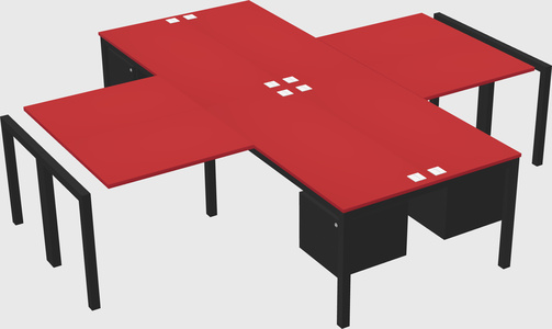 Quad desk