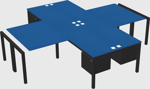 Bureau quadruple
