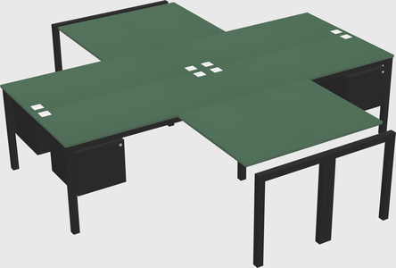 Quad desk