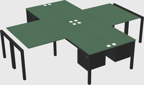 Quad desk