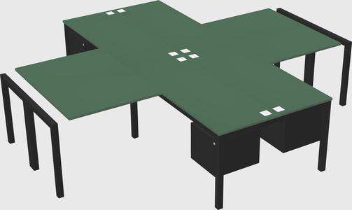 Quad desk