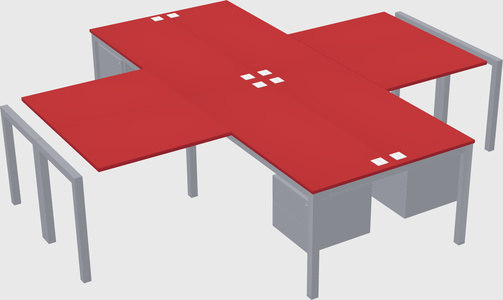 Quad desk
