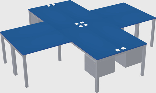 Bureau quadruple