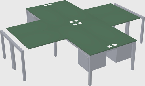 Bureau quadruple
