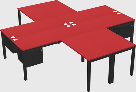 Bureau quadruple