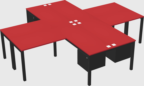 Bureau quadruple