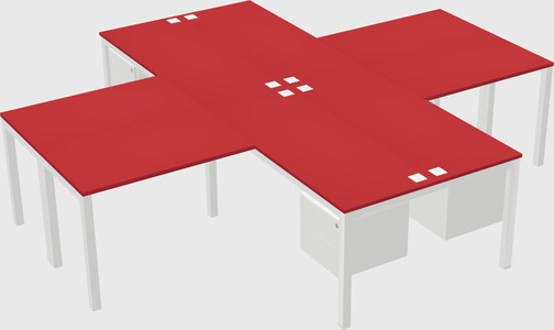 Quad desk