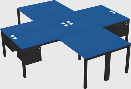 Bureau quadruple