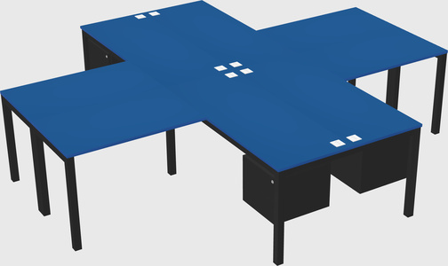 Bureau quadruple