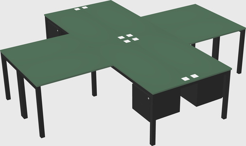 Quad desk