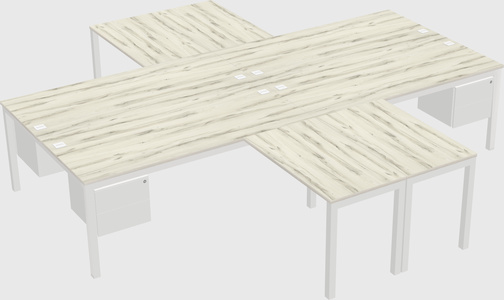 Quad desk