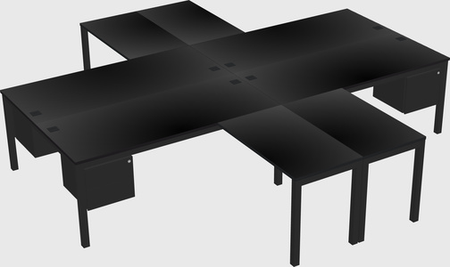 Quad desk