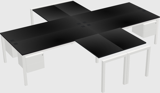 Bureau quadruple
